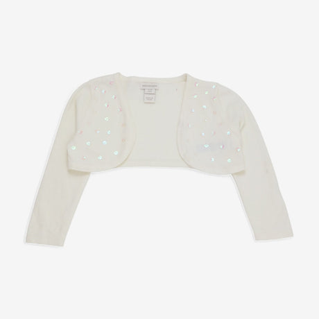 Cardigan Cream Long Sleeve with Sequins