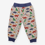 Jogger grey dinosaurs orange drawstring