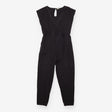 Jumpsuit organic maternity nursing tie waist