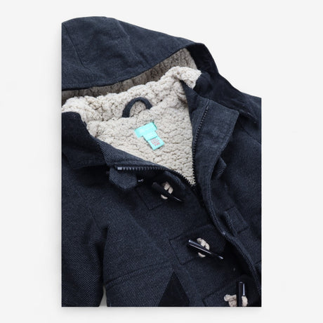 Toggle Coat Grey and Black