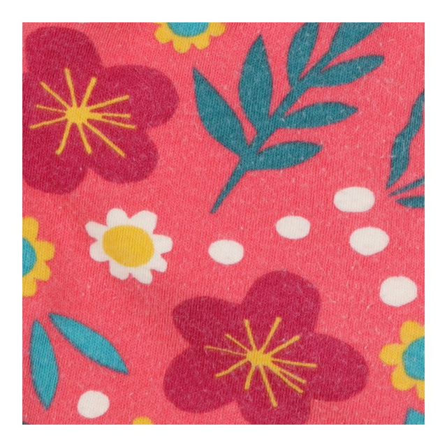 Trousers reversible yellow cord flower knees flora