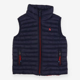 Gilet Navy Padded with red Zip Red rabbit