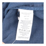 Linen Jacket Navy Blue Bullfinch Button Front