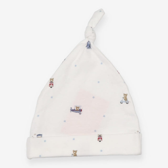 Baby Knot Hat White Bear Transport