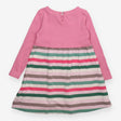Pink and Striped Dress with Hare