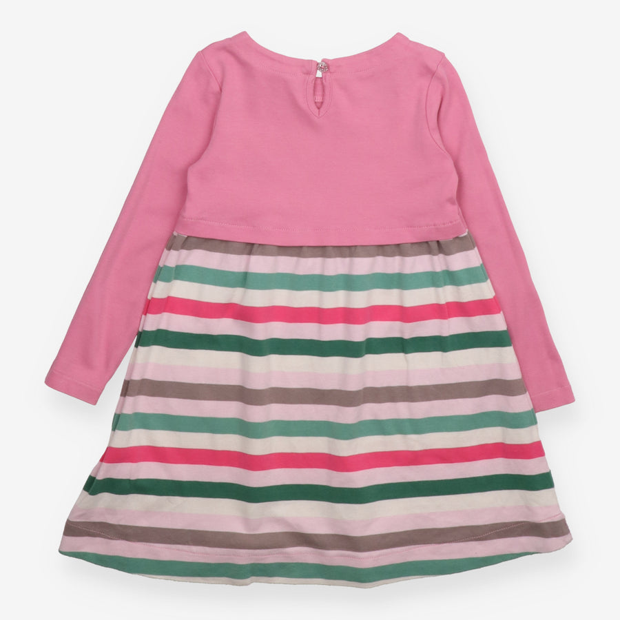 Pink and Striped Dress with Hare