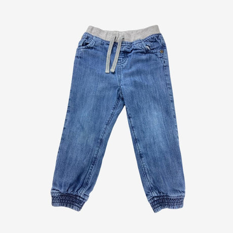 Jeans With Grey Waistband