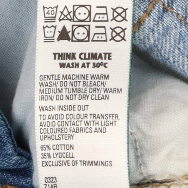 Dungarees Denim Pocket Ripped Knees