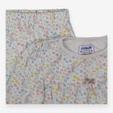 Pyjamas White Rabbits, Mice and Flowers