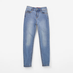 Jeans Light Denim Pink Stitching in Waist