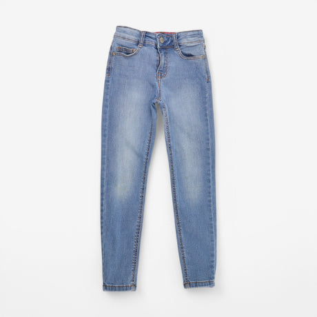 Jeans Light Denim Pink Stitching in Waist