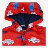 Rain Coat Red Car Print