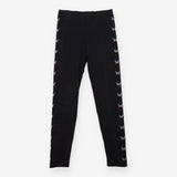 Leggings Black with Pink, Blue and yellow Butterfl
