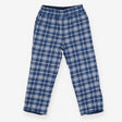 Reversible Cord Trousers Blue and Blue Checker