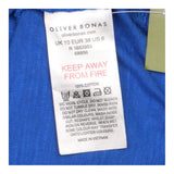 Dress Blue Button Front Short Sleeve