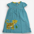 Blue striped dress cheetah 