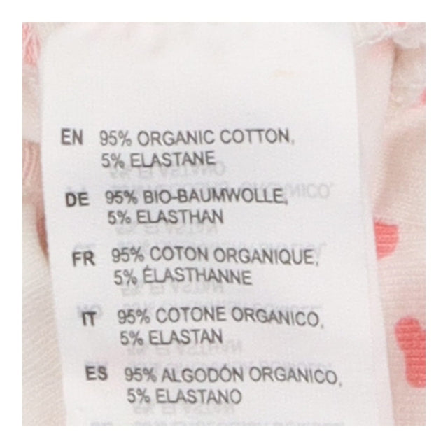 Romper white pink rabbits jersey shortie