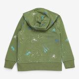 Hoodie Jersey Green Grafitti
