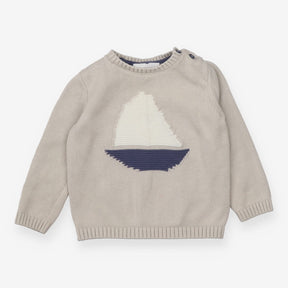 Sweater knit grey ship