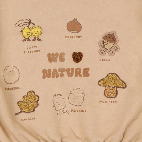 Sweatshirt Beige with nature plant