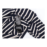 Top Breton Stripe Long Sleeve Navy Blue Ecru