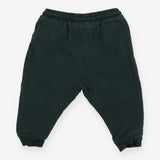 Green jersey joggers with acorns