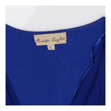Blouse cobalt blue sleeveless