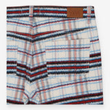 See by Chloé Blue Red Plaid Skinny Jeans