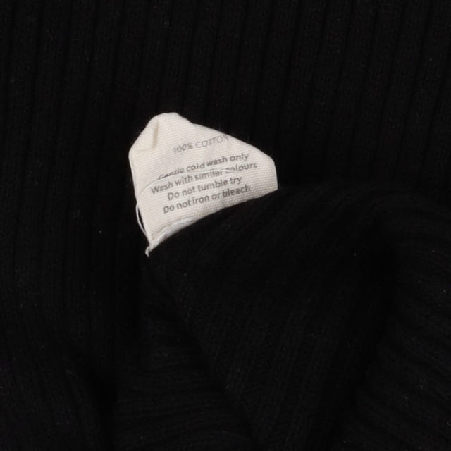 Black ribbed knit bodysuit