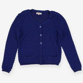 Catimini Cardigan sparkly blue seashells