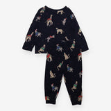 Pyjamas navy blue animals festive attire