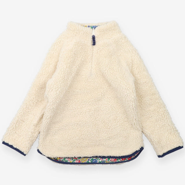 Sweater ditsy and fleece reversible