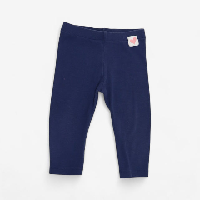 navy heart leggings