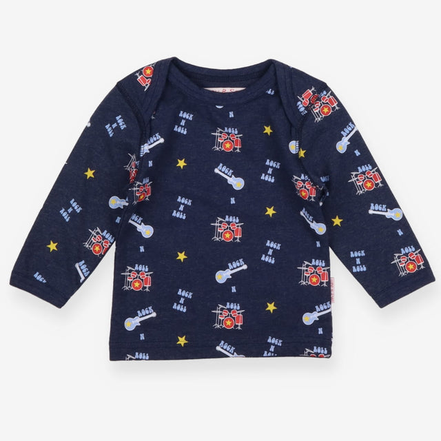 T-shirt Long Sleeve Blue Rock n Roll