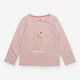 T-shirt long sleeve pink deer
