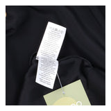 Black 100% Silk Asymmetrical Sequin Beaded Scoop N