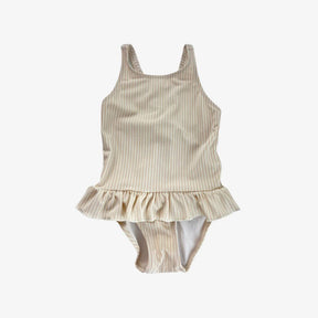 Pale Pink Stripe Swimsuit