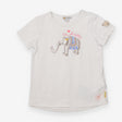 Tee white SS elephant Be Happy