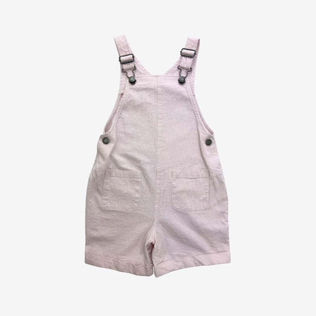 Pink & White stripe short dungaree