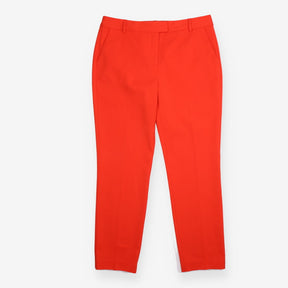 Red Slim Fit Tailored Trousers