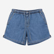 Shorts Blue Denim Elasticated Drawstring Waist