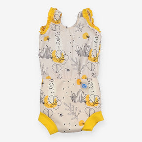 Yellow flowers swim suit