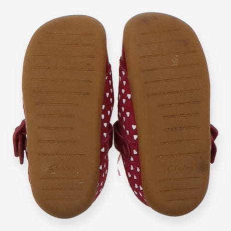 Shoes first walkers pink white hearts