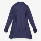 Navy Blue Lightweight Open Front Longline Cardigan