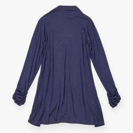 Navy Blue Lightweight Open Front Longline Cardigan