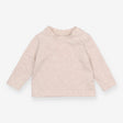 Long sleeve beige marl t-shirt