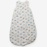 Sleeping Bag White with Blue Dinos 1.5 tog 