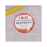 T-Shirt Long Sleeve Grey with 4 Interchangeable 