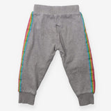 Grey Joggers with Side Stripe 