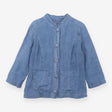 Linen Jacket Navy Blue Bullfinch Button Front